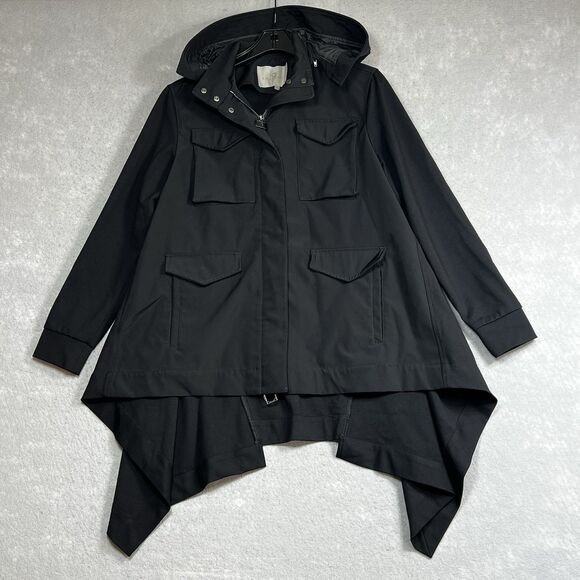 Anatomie Jackets & Blazers - Anatomie Jacket Women’s Size Medium Black Jacket Hooded Pockets Long Sleeve